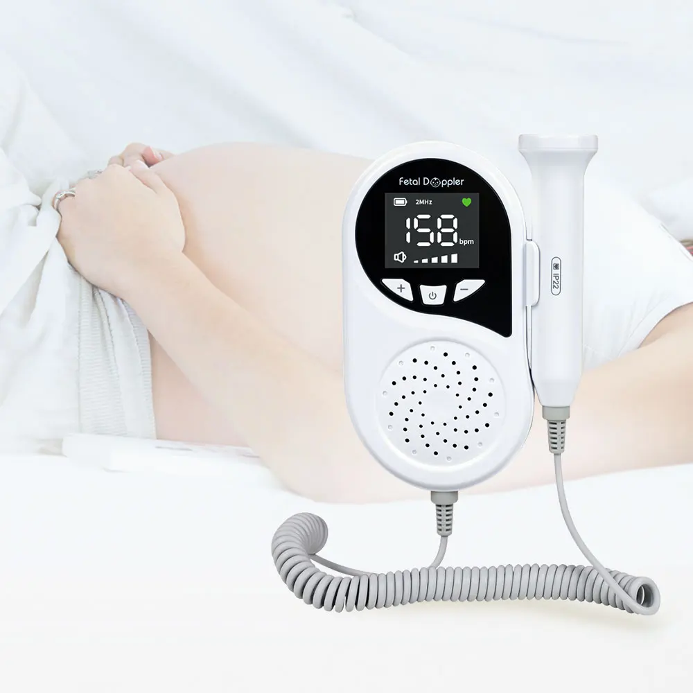 CONTEC10B fetal heart monitor pocket fetal doppler ultrasonic baby heartbeat amplifier fetal doppler