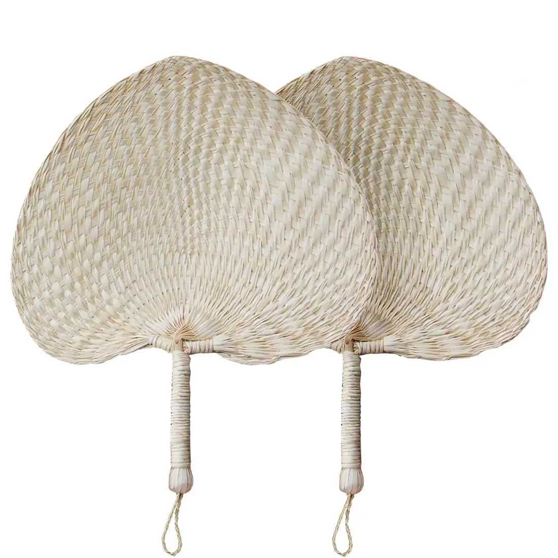 Natural Bamboo Raffia Hand Fans Wall Fan straw raffia bamboo fans best selling style traditional present
