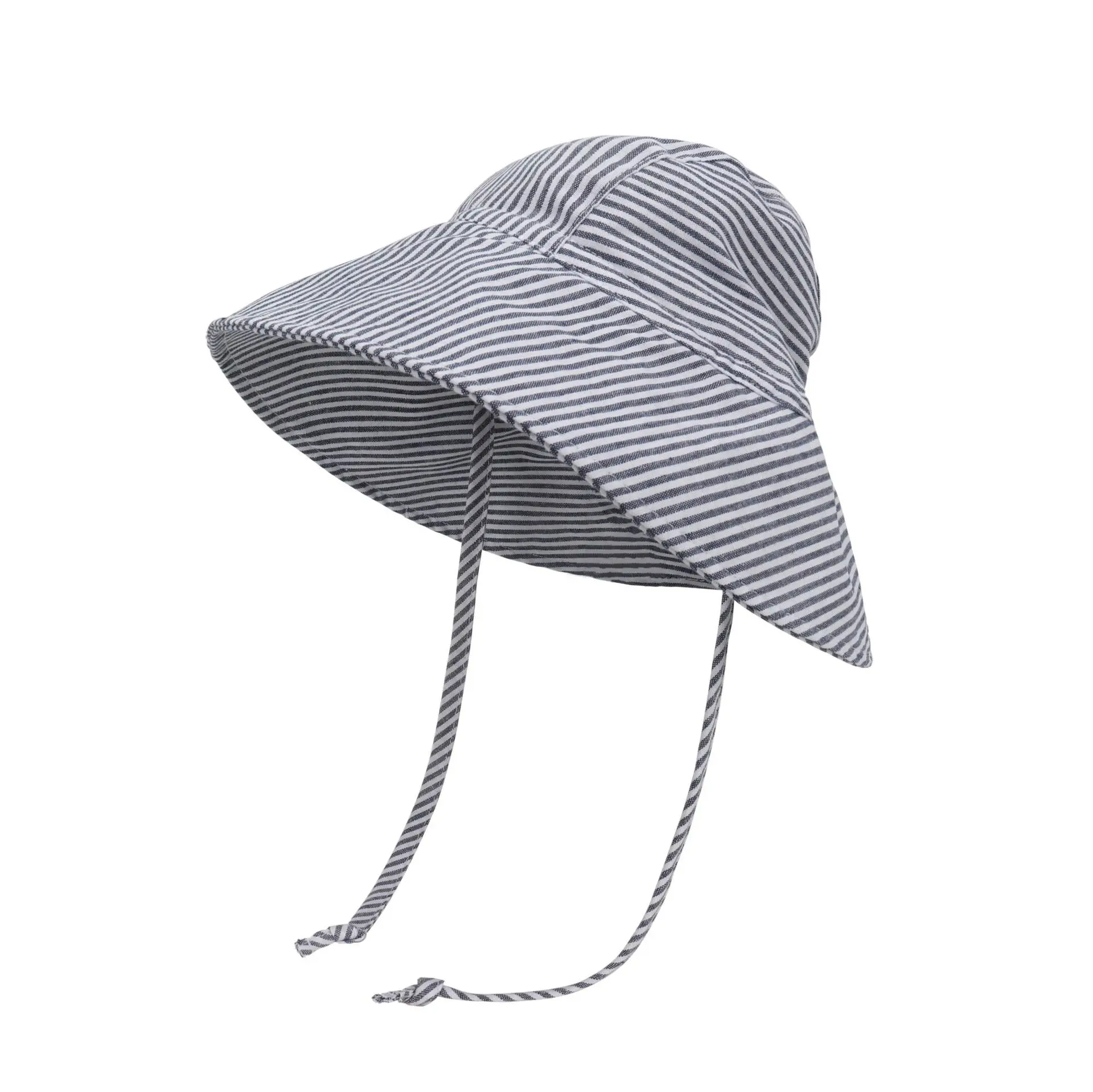 Toddler Baby Wide Brim Bucket Hat Cotton Linen Spring Summer Outdoor Sun Protection Hat