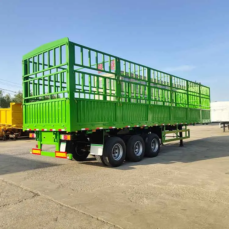 China Manufacture 60T Cargo Transport Fence Semi Trailer Side Wall Semi Trailer