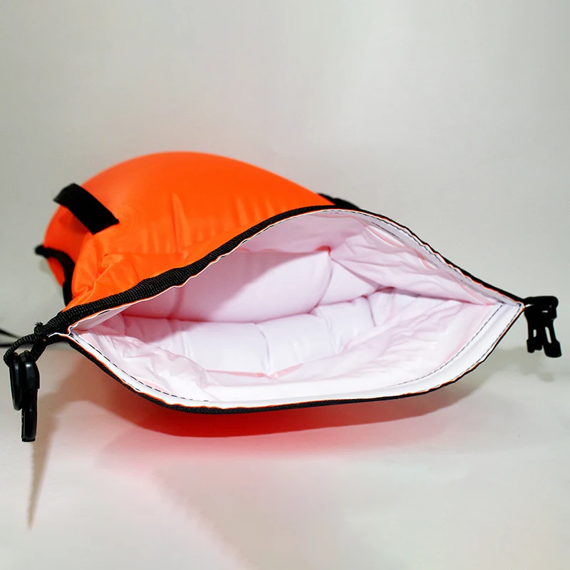 thickened PVC double airbag inflatable swimming anti-drowning lifebuoy with storage vinyl blow up water buoy for pool river