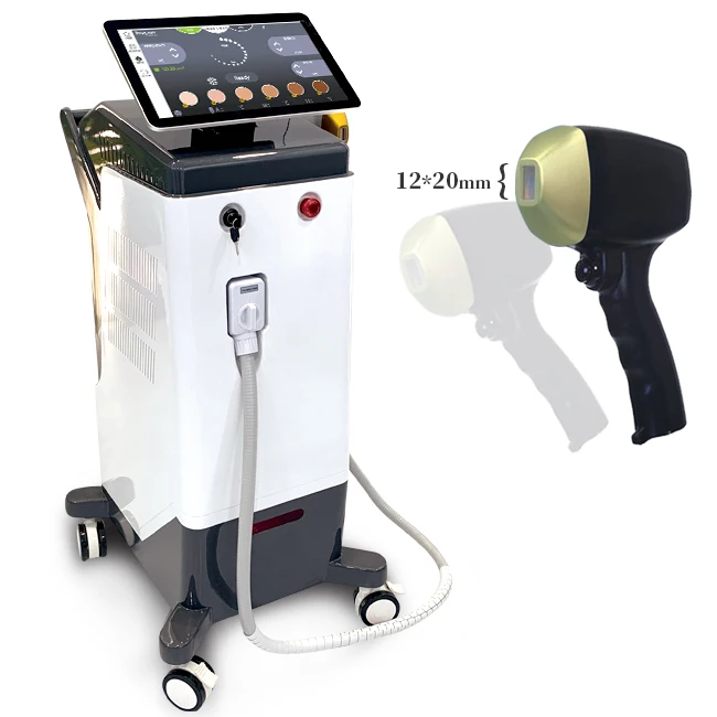 2023 new coming  diodo laser hair removal triple waves 755 808 1064nm  machine laser hair removal  ice titanium