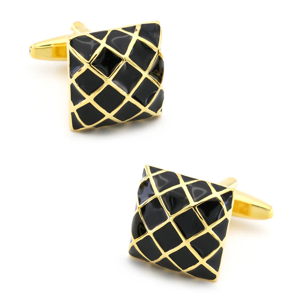 High end brass business mens dress shirts cufflink manufacturer