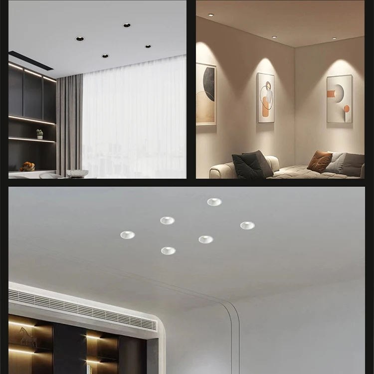 Hot Sale High Cri Anti-Glare Living Room Kitchen Cabinet 10w Low Power Consumption Recessed Led Down Light