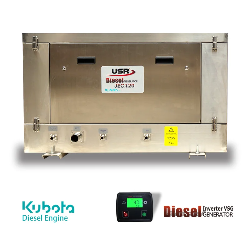 16kw 20kva sea water cooled small mini silent diesel portable marine marin power generators set silent fisher panda for yacht