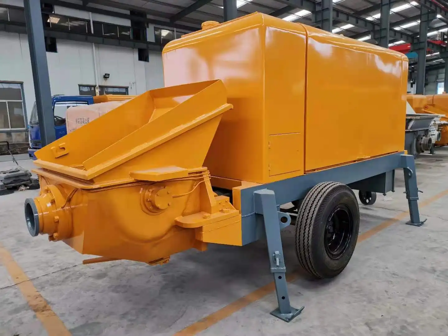 Factory Price 40m3/h Diesel concrete delivery pump Portable Trailer Mounted concrete conveying pump for sale in UAE