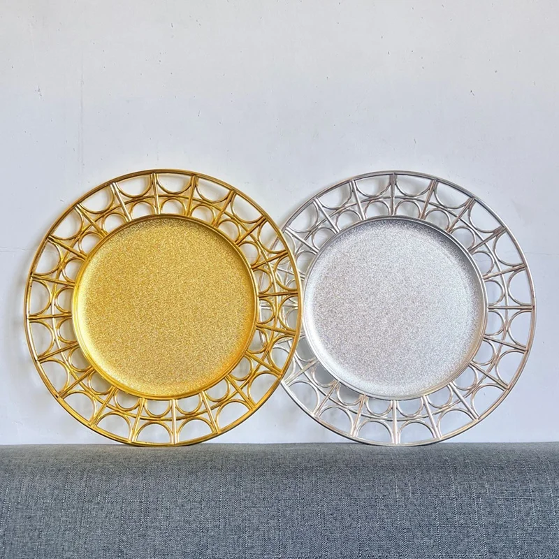 13inch round modern rustic charger plate white charger plates wedding plates