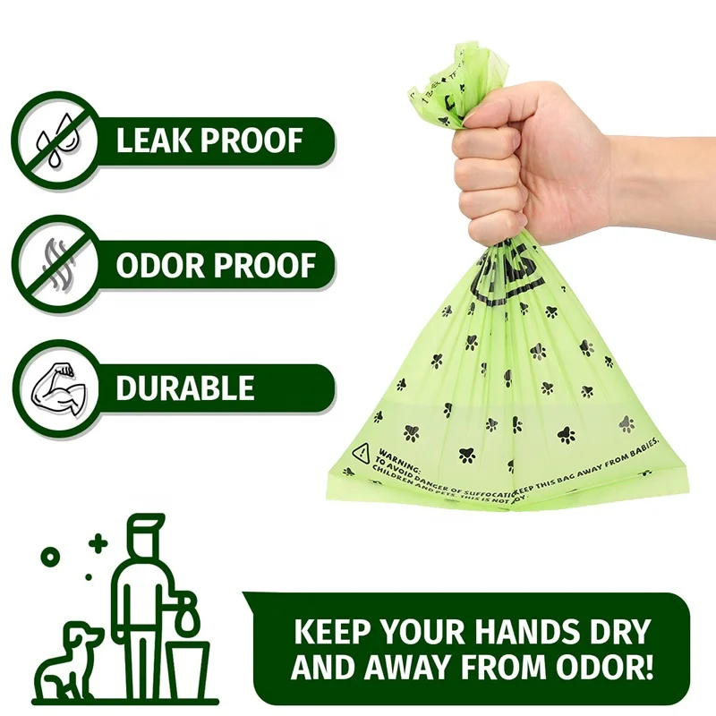 Manufacturer Custom Dog Poop Bag Disposable Shoveling Poop Bag EPI Biodegradable Large Capacity Poop Bag
