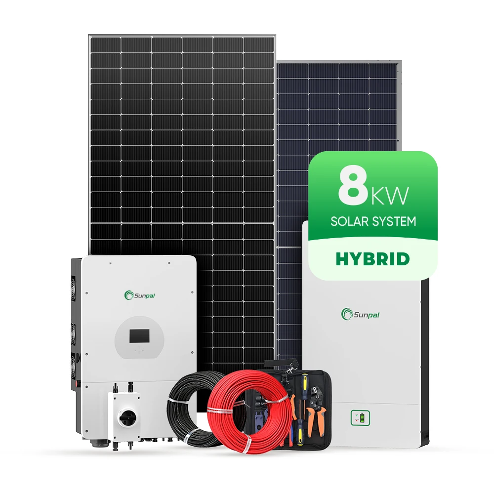 Sunpal Power Energy System Hybrid Wall Mount 8 Kw Solar Storage Systems With Lithium Battery