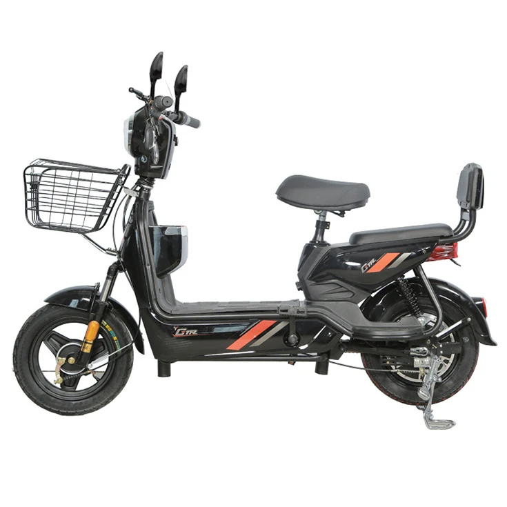 China Manufactory Wholesale 500w Double Seat Electric Bicycle Lead Acid Battery 12ah 13ah 23ah Electric Moped Scooter CE