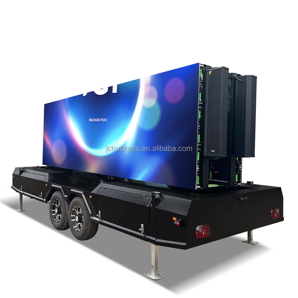 Hot selling 15 Square Meters  Advertising Commercial Outdoor Mobile LED Screen Vehicle  LED Billbirad.