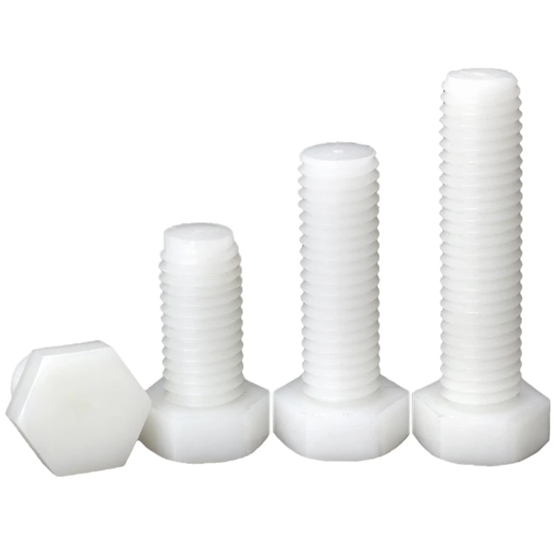 Plastic hex head bolt Plastic bolt PA66 nylon screw Plastic screw
