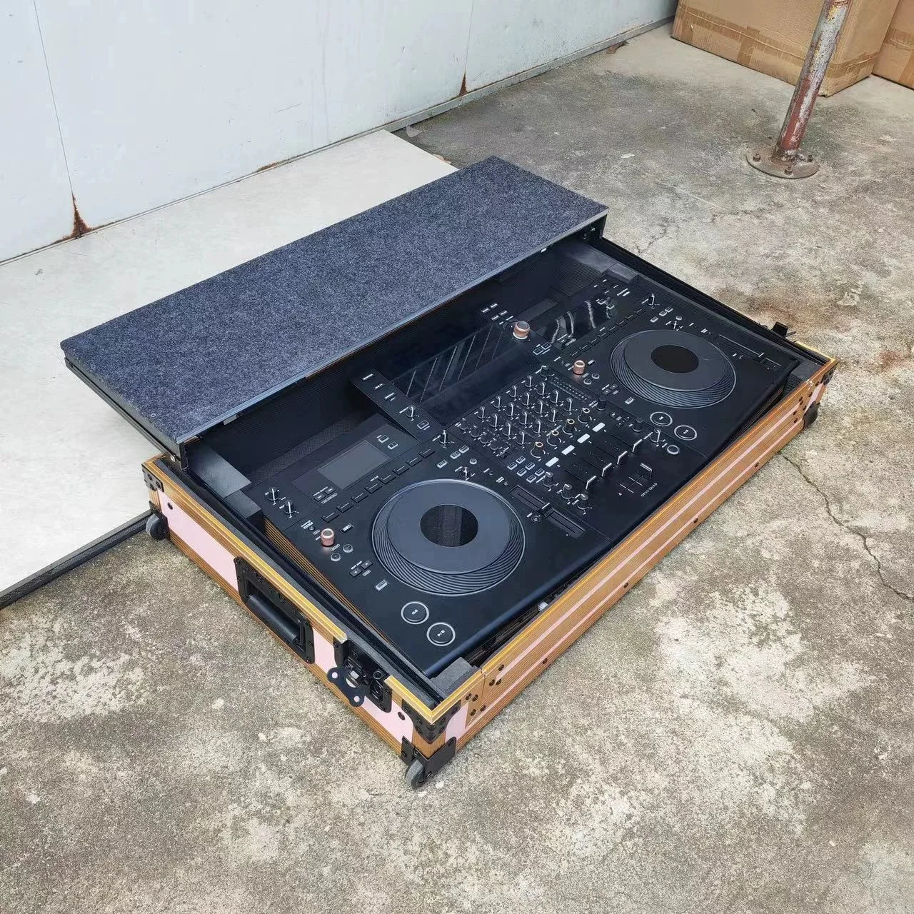 Индивидуальный пионер OPUS QUAD mixer дисковый проигрыватель специальная авиационная алюминиевая коробка с колесами и ручками