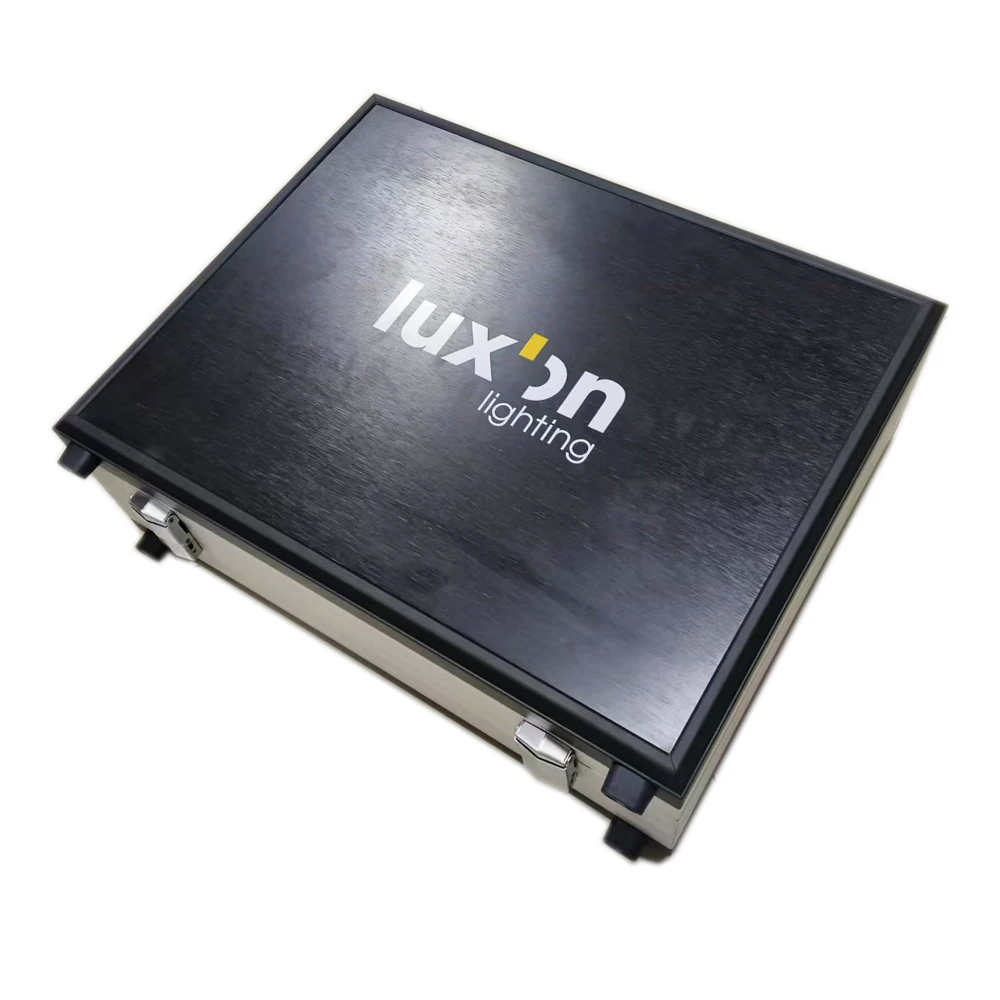 Patented aluminum alloy lamp barrel toolbox with plugs Instrument Box case Hardware Storage Tool Box Suitcase With Sponge