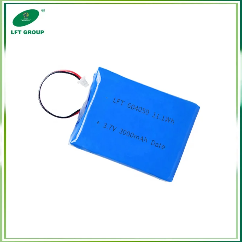 China Manufacturer Lifepo4 cell Li-ion Polymer Battery 604050 3000mah 3.7V for portable power source