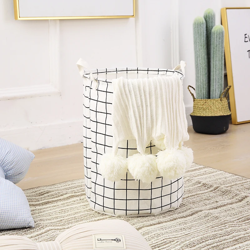 Sell High-Quality Eco Friendly Cheap Round Cloth Folding Laundry Bag Basket