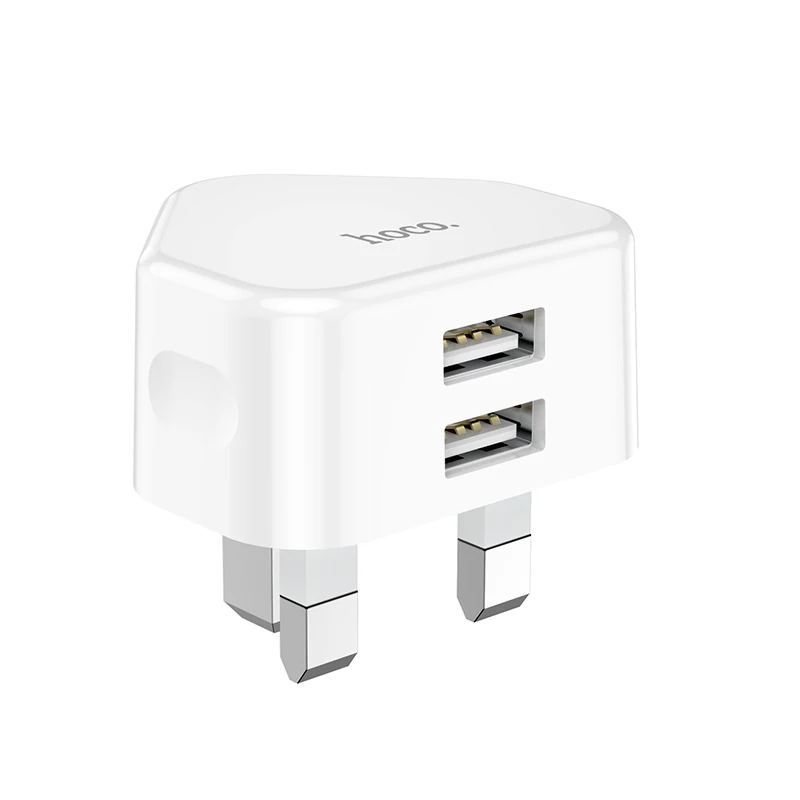 2021 HOCO C90B 5V 2.1A штепсельная вилка Великобритании 3 Pin настенный адаптер 2 USB порта Micro Type-C кабель для путешествий зарядное устройство набор для зарядки для iPhone