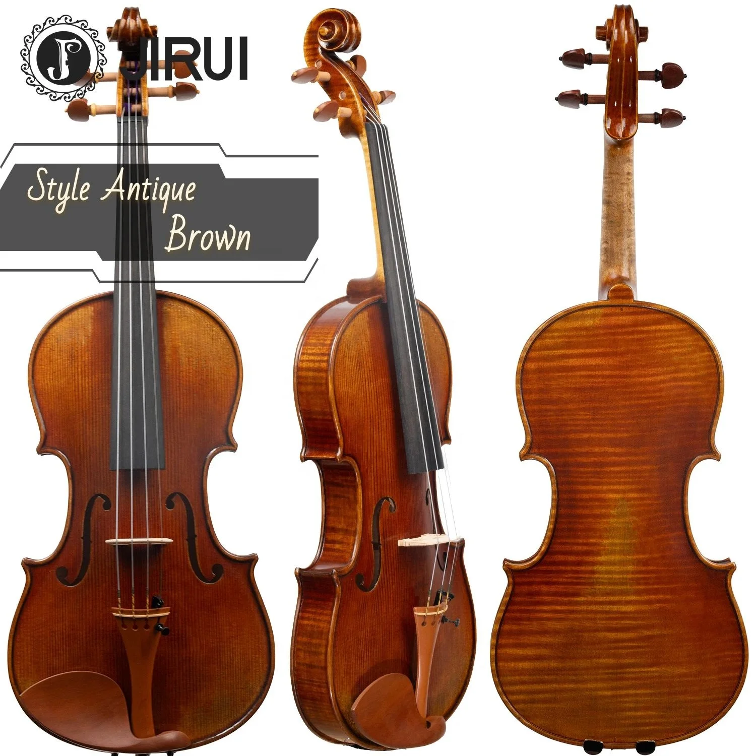 Handmade Professional 4/4 Violin Top Selling Advanced Flamed Maple with Spruce Face Nice Violin for Performance Intermediate B