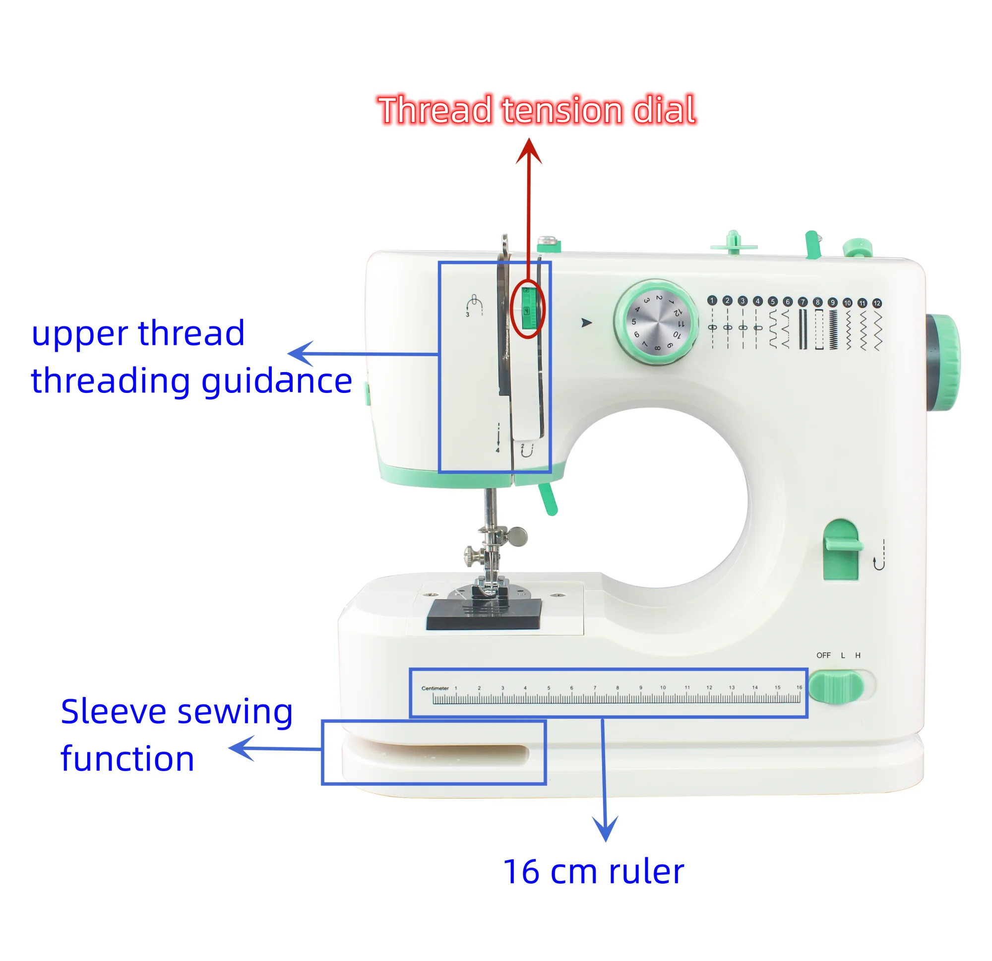 VOF new small household machine sewing domestic manual portable hand maquina de coser overlock mini sewing machine