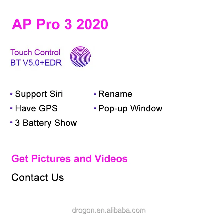 Best Version With Logo Noise Cancellation Newest Airs 3rd Generation GEN 3 TWS Earbud Strong Bass Air 3 Wireless Earphone