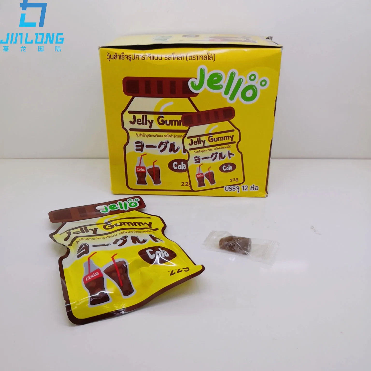 Fruit flavor coca flavor jelly gummy chewy soft candy sweets