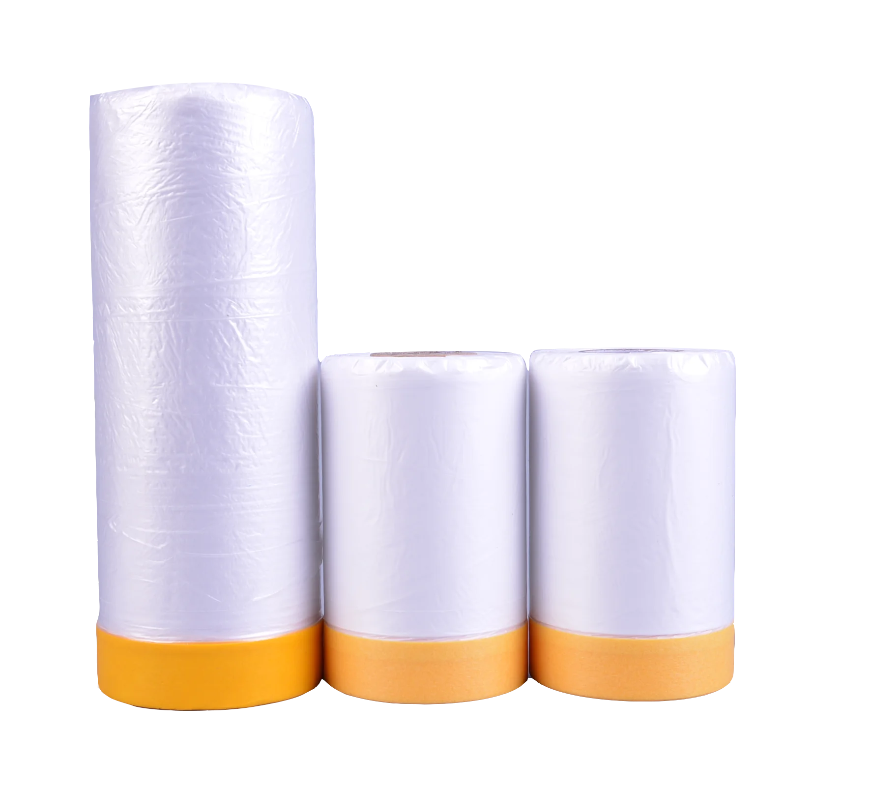 High temperature plastic automotive car pre taped masking film with tape