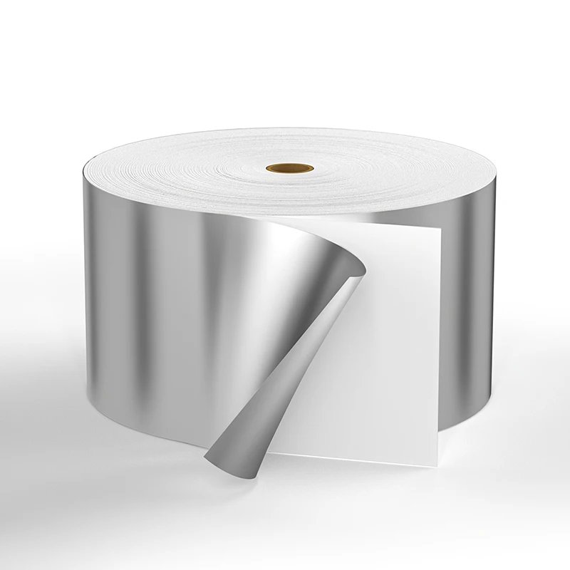 50mic Flexo Bright Matte Silver BOPP self adhesive jumbo roll label