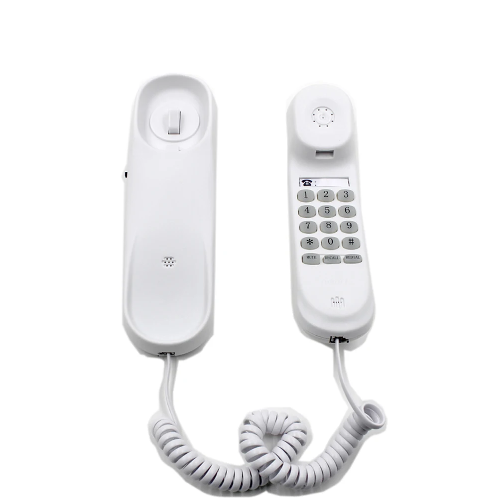 
Cheap Slimline single line corded phone Basic Function Small telephone set 