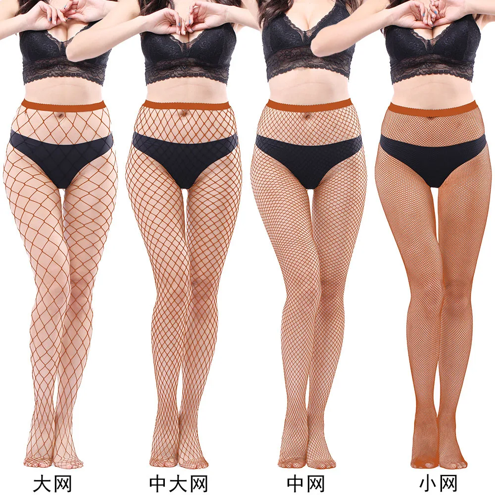 
cheaper price sexy girls fishnet plus size high waist tights pantyhose 
