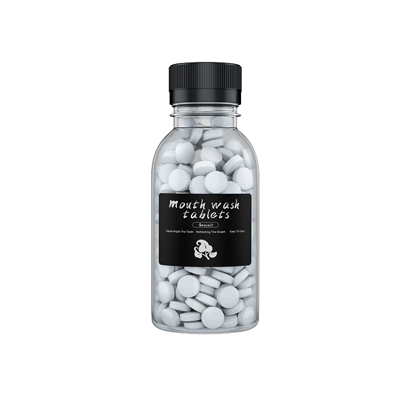 Portable mouthwash tablets refill plastic bottles mouth wash OEM