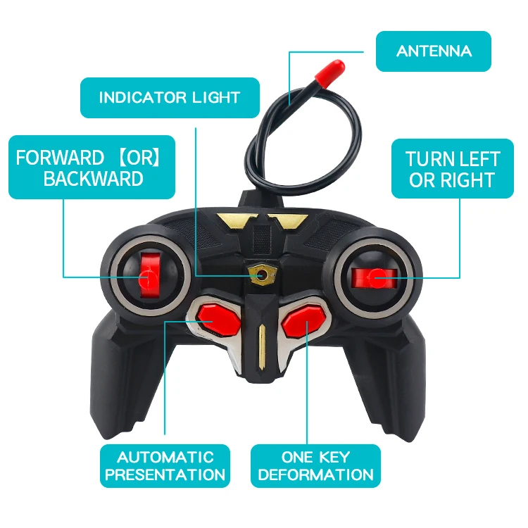 Popular Deformation Children Toys Super Deform One Key Deformation Transforming Robot Car