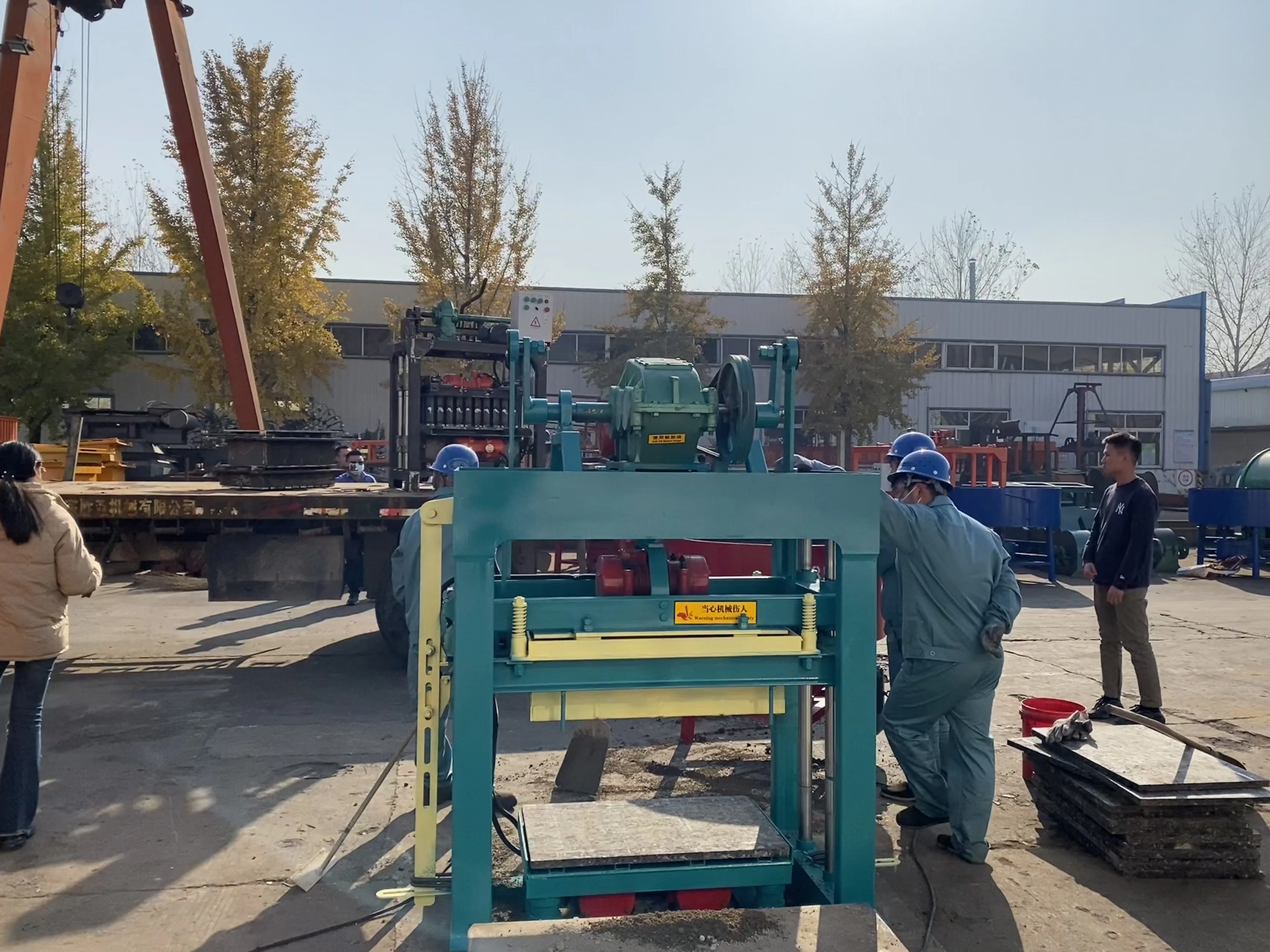 QTJ4-40 полый кирпич делая машину для полуавтоматической Лего