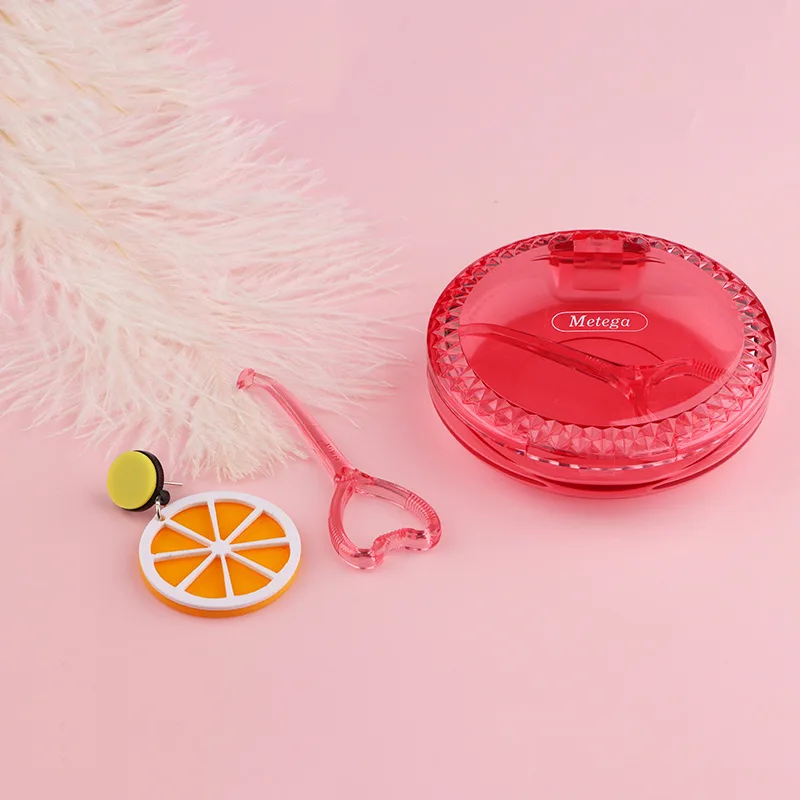 Plastic colorful invisible storage aligner dental denture storage box transparent denture orthodontic braces retainer case