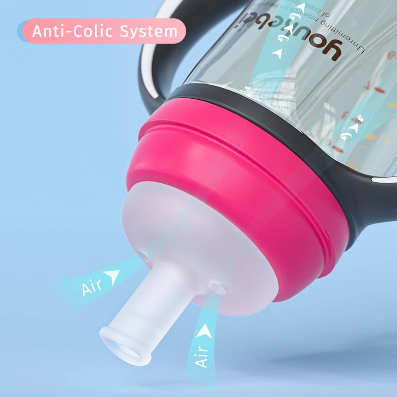 Baby Weaning Sippy Cup | Learn-to-Drink Design | Wide Mouth Guard | Spray & Drop Resistant | Step Suction for Easy Transition