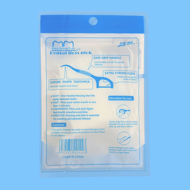 Easy Glide Interdental Oral Hygiene Product Pla Nylon Dental Floss Pick Holder