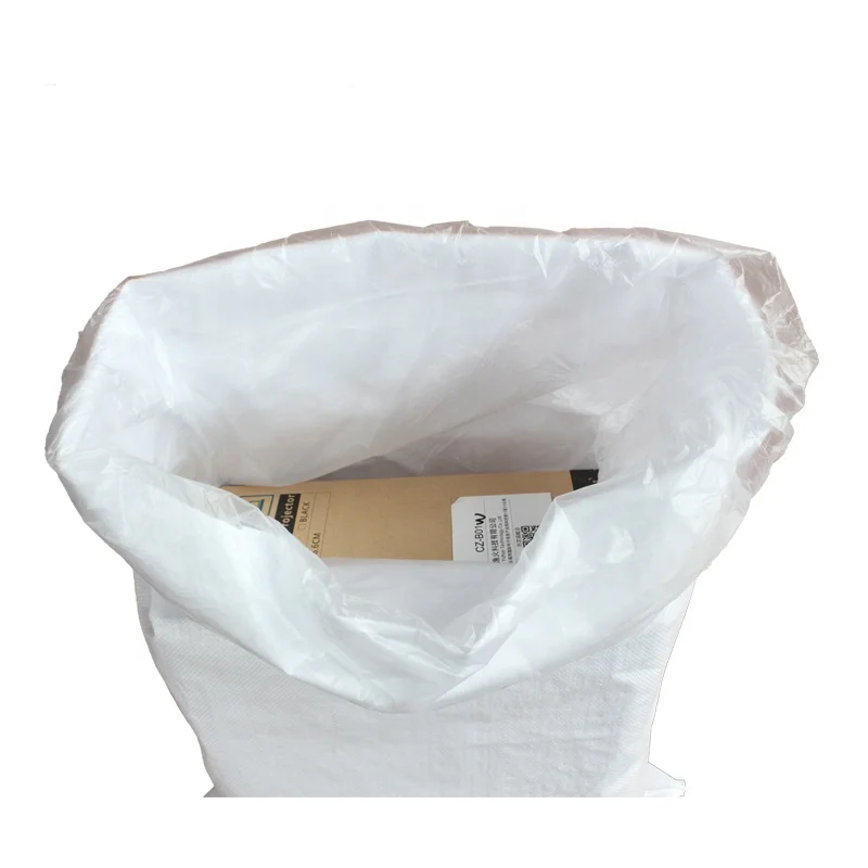 
Plastic Durable 25kg 50kg White Printed Woven PP Sugar Bag with PE Liner 