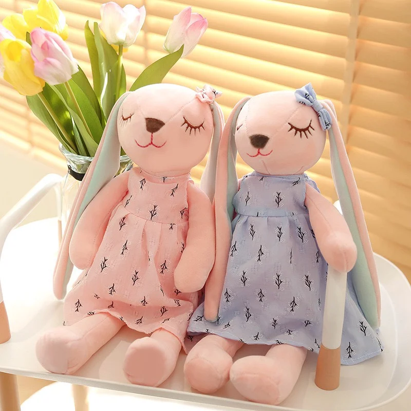 Cartoon Rabbit Sleeping doll for kids Long Ears Rabbit Toys