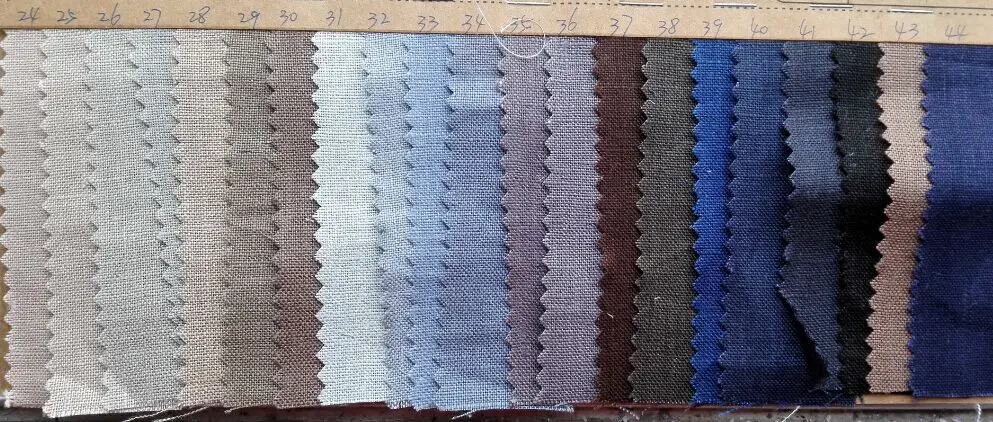 100% pure linen stone washed fabric for USA customer