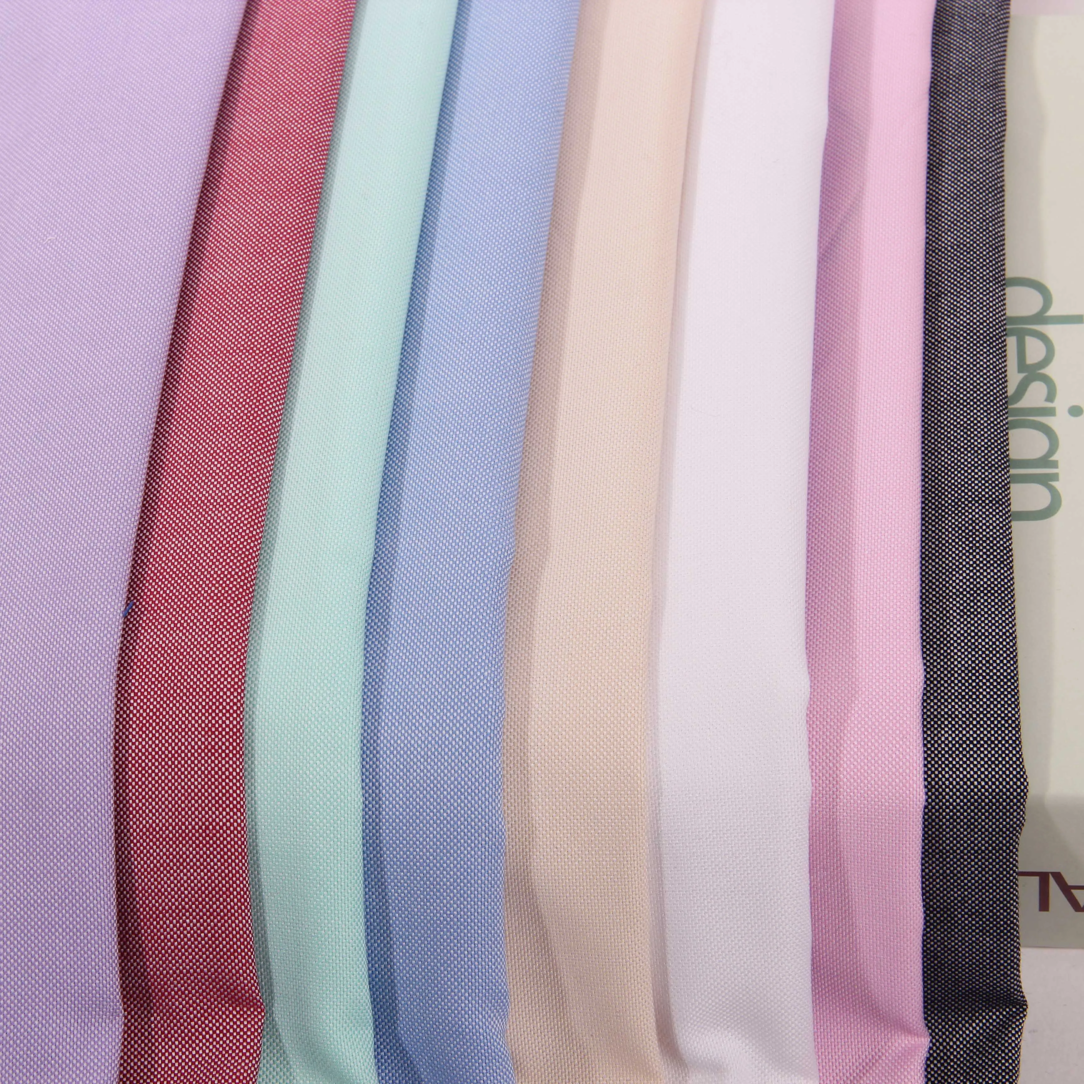 100% Cotton Classic Shirt Dress Jacket Windproof Spot Cotton Solid Color Oxford Yarn Dyed Fabric