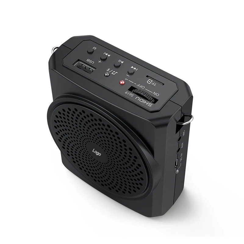 Shidu 16 Вт громкий звук 2200 мАч перезаряжаемый УВЧ беспроводной микрофон Bluetooth голосовой усилитель для
