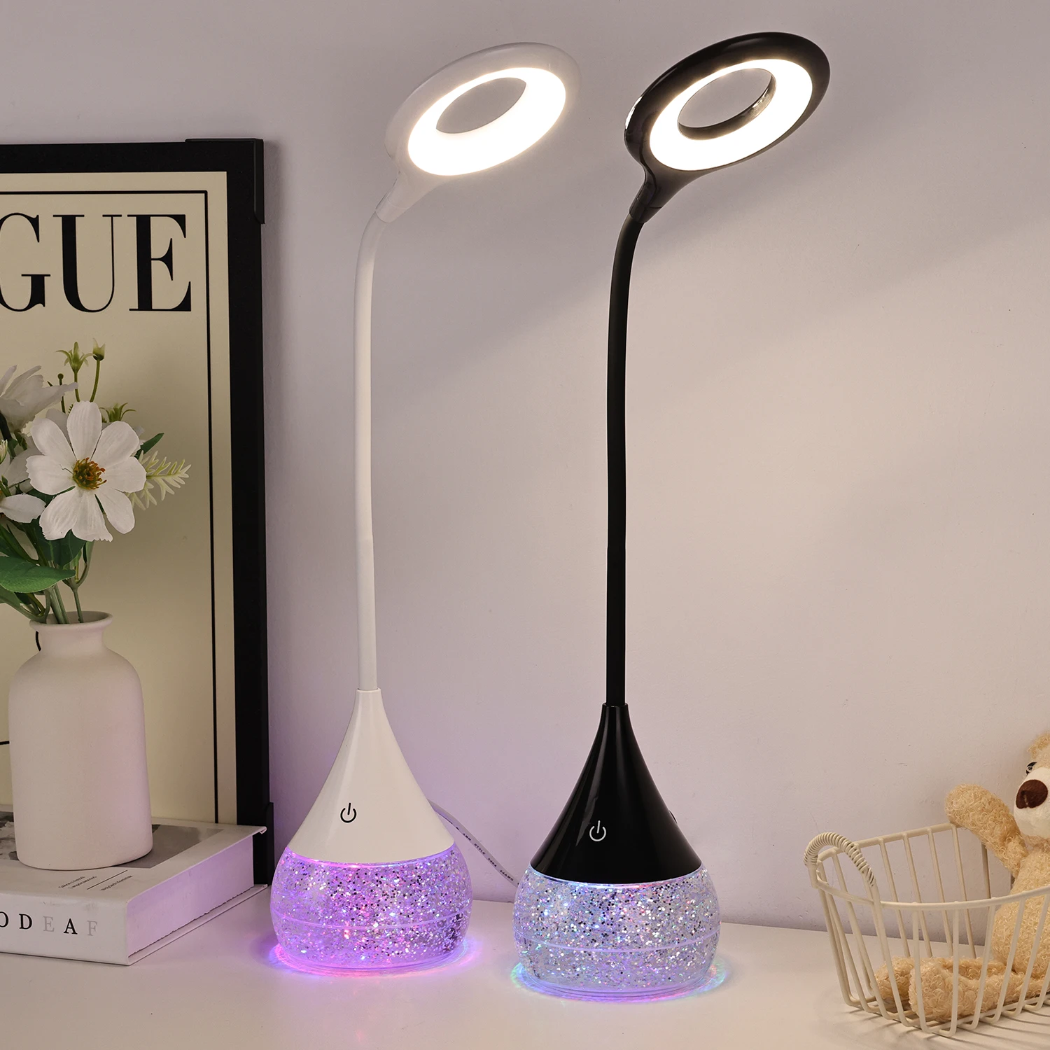 Dimmable Touch Control Modern Restaurant Table Light Led Night Bedside Desk Lamp