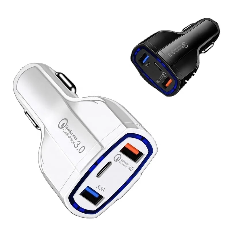 Автомобильные аксессуары 30 Вт двойное зарядное устройство USB для автомобиля Быстрая зарядка быстрое зарядное устройство 3,0