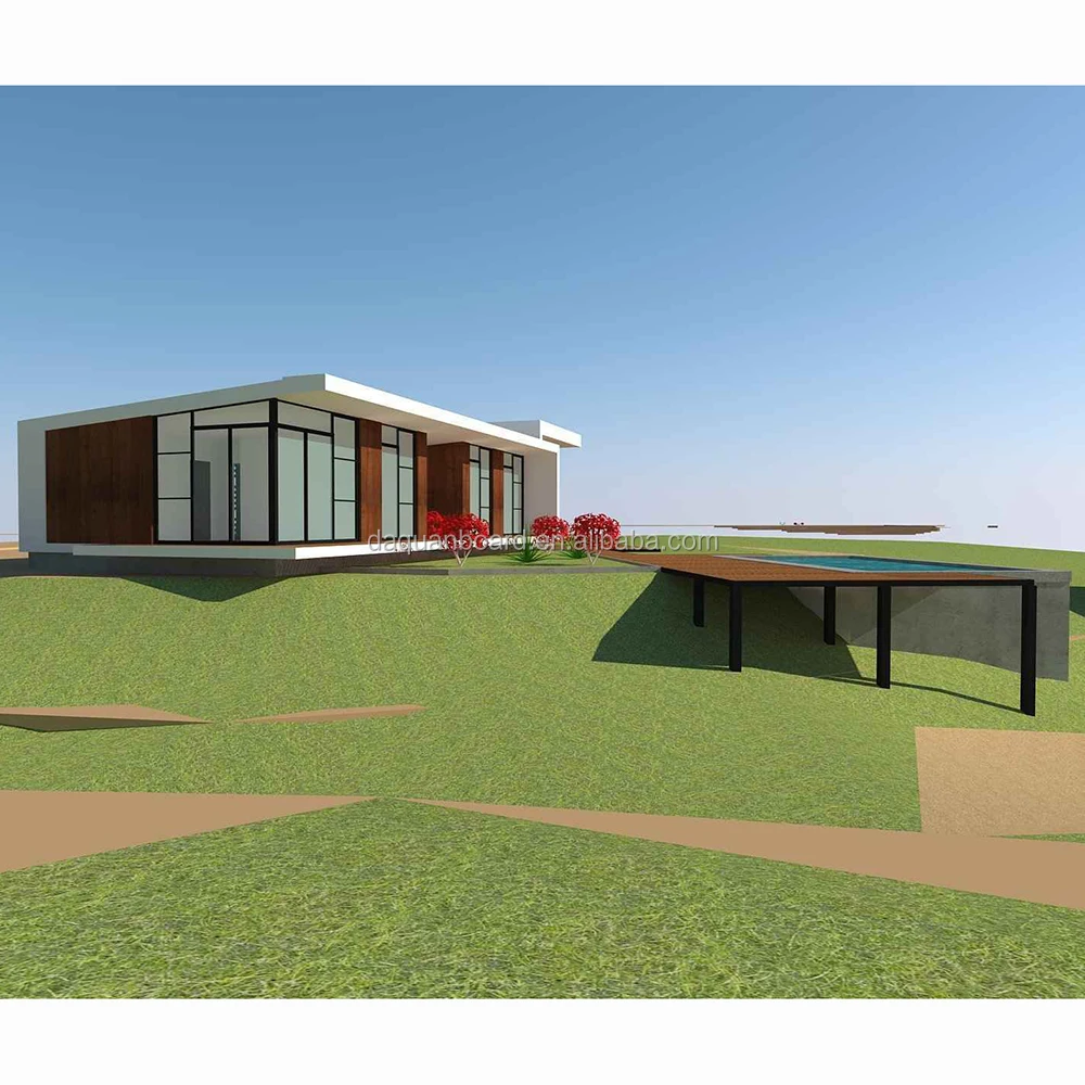 High Quality Prefabricated Prefab Luxury House Chile Bungalow Home 186m2