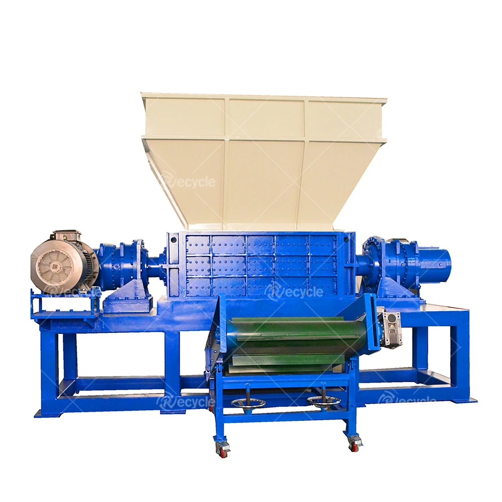 Factory Price Double Shaft Plastic Shredder Scrap Metal Steel Shredder Machine For Recycling