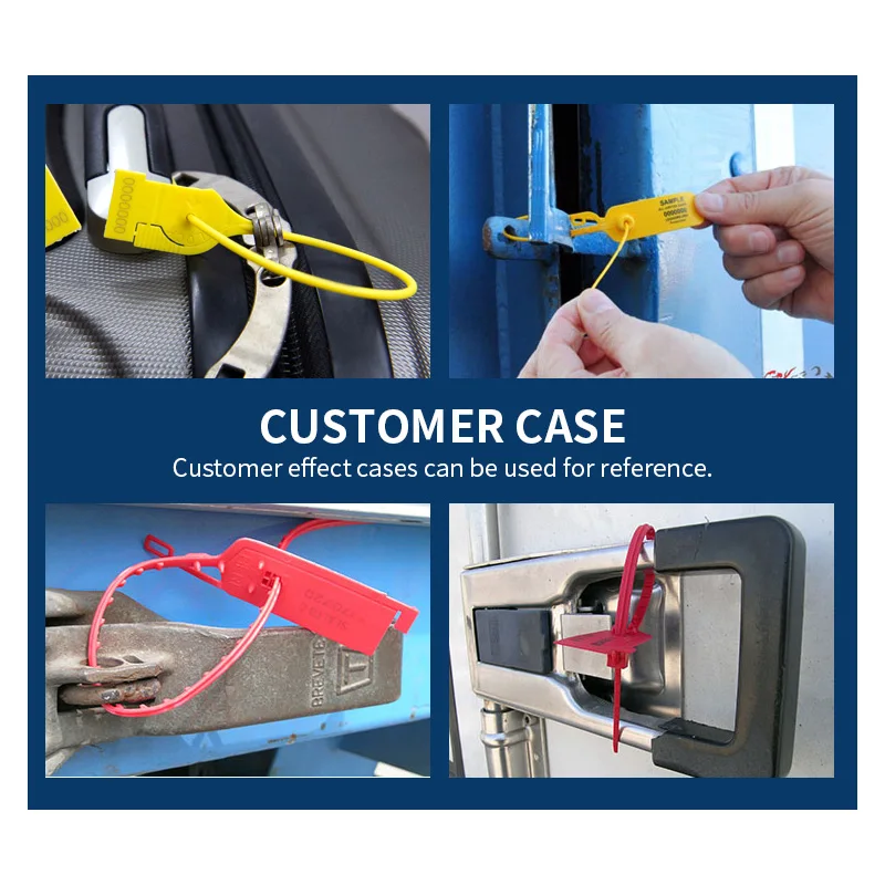 JCPS119 plastic container hot seal plastic security seals plastic strap seal