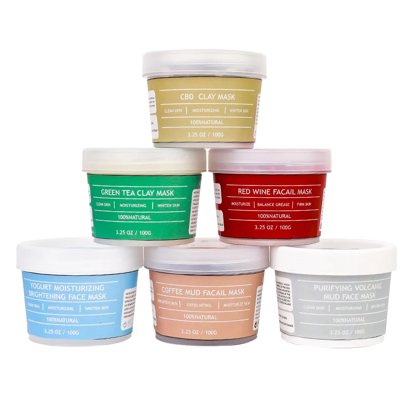 
Wholesale Oem Private Lable Facial Care Dead Sea Salt Organic Mud Clay Mask For Face Skin Care 
