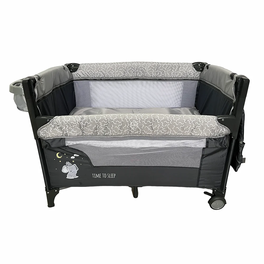 Wholesale Factory Price European Quality Fashion Baby Crib Bedside Baby Bed Portable Safety Baby Sleeping Cot