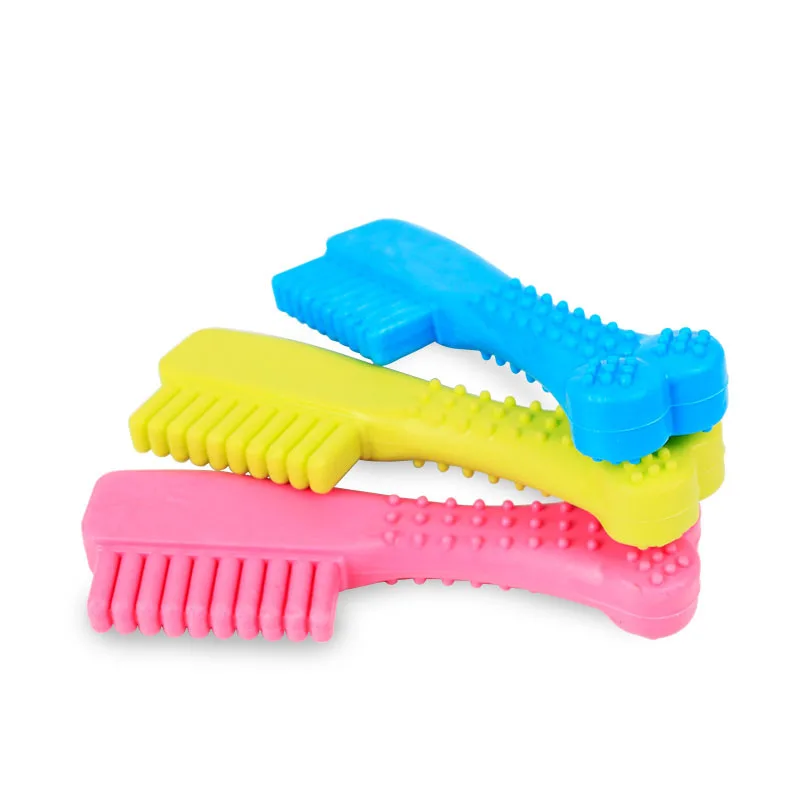 Зубная щетка для маленьких собак, игрушка для дрессировки питомцев, высококачественные резиновые расчески из ТПР, товары для ухода и ухода за питомцами, инструменты для ухода