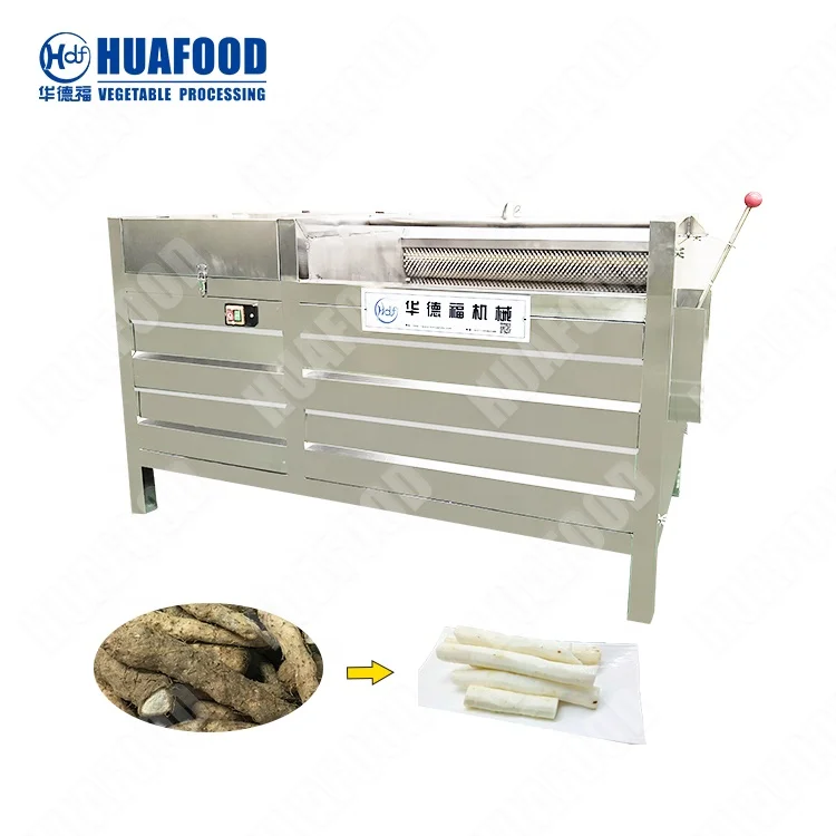 HuaFood HDF1500 1200 кг/ч машина для непрерывного пилинга очиститель куркумы мытья и