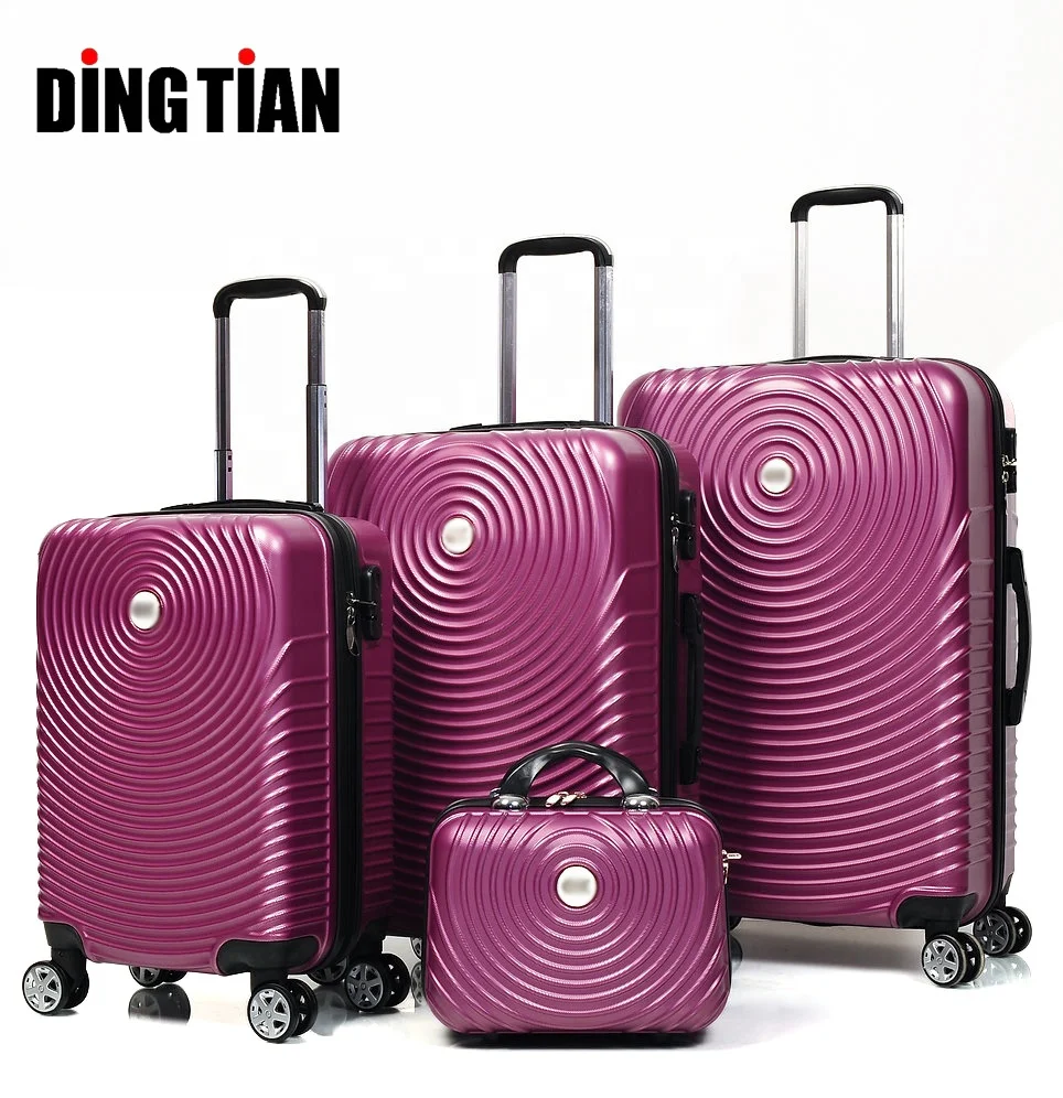 Factory Wholesale Luggage & Travel Bags ABS Hard Side  Trolley bag Suitcase Set Valises De Voyage With Small Bag